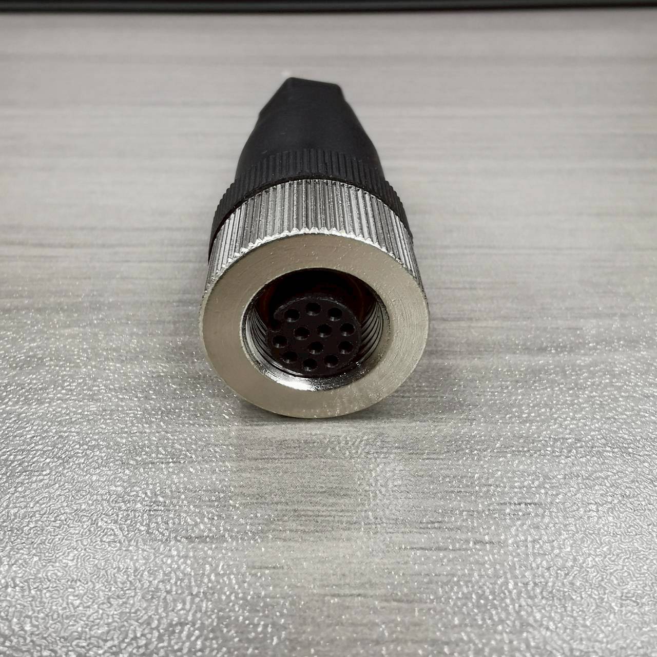 หัวคอนเนคเตอร์ M12 12Pins แบบตรง ตัวเมีย Connector