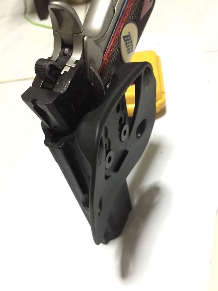 New.ซองปืนพกนอก Cytac Fits Glock 17, 22, 31 (Gen 1, 2, 3, 4) Fits Glock 19, 23, 32 (Gen 1,2,3,4) Fits Colt 1911-5", Girsan 1911 MC, Variants 1911 Fits Beretta 92, Beretta 92FS, GSG92, Girsan Regard MC ปืนยิง IDPA ปรับระดับสูงต่ำได้ตามต้องการ 🔰