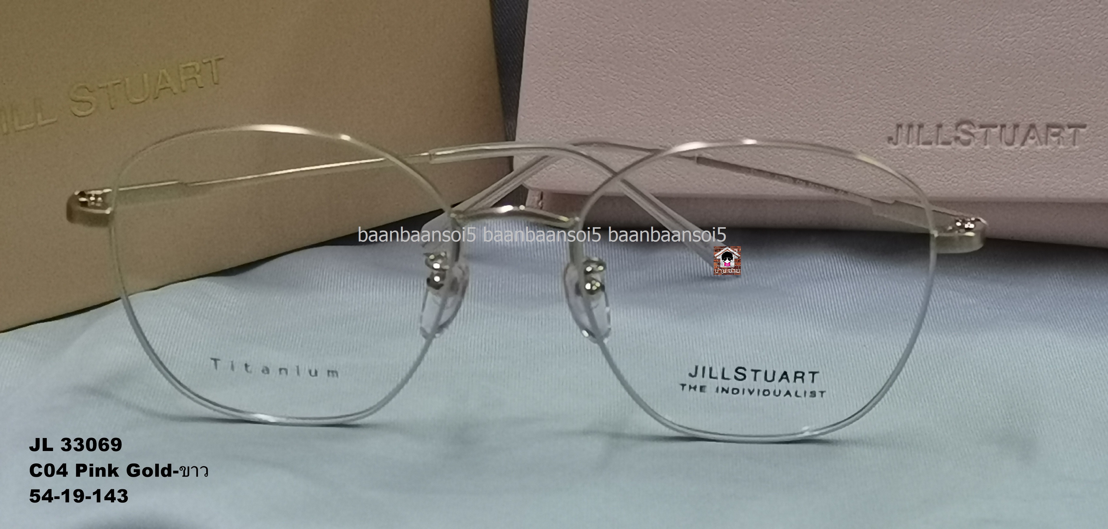 JILL STUART-JL33069 กรอบแว่น แท้ 💯% โปรโมชั่น กรอบแว่นตาพร้อมเลนส์ HOYA ราคา 4,690 บาท