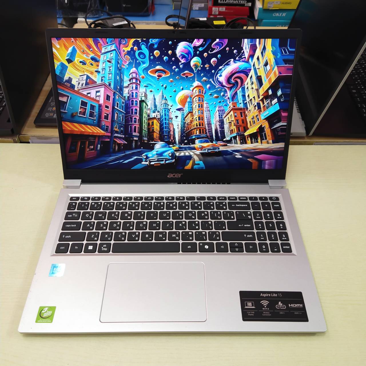 ACER ASPIRE LITE15 AL15-33P-C2Z9 สภาพเครื่อง 80% (ประกันศูนย์ Onsite 24/04/2027)
