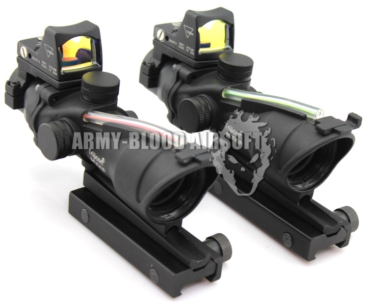 New.Trijicon ACOG TA31 Style 4x32 Scope Red Illuminated Auto Brightness W/ RMR RM01 Red Dot Reflex Sight(Red Type,Black)prev next ราคาพิเศษ