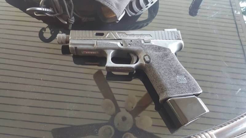 New.TARAN ยุทธวิธีนวัตกรรม-อาวุธฐาน อลูมิเนียม PAD KIT สำหรับ GLOCK The USPA IPSC และ IDPACS กีฬา ส้นแมกอลูมิเนียม cnc. สำหรับปืน GLOCK 9/40 + เพิ่ม 5 นัด ขนาด 9 mm. + เพิ่ม 4 นัด ขนาด .40 มีมา 6 สี ราคาพิเศษ