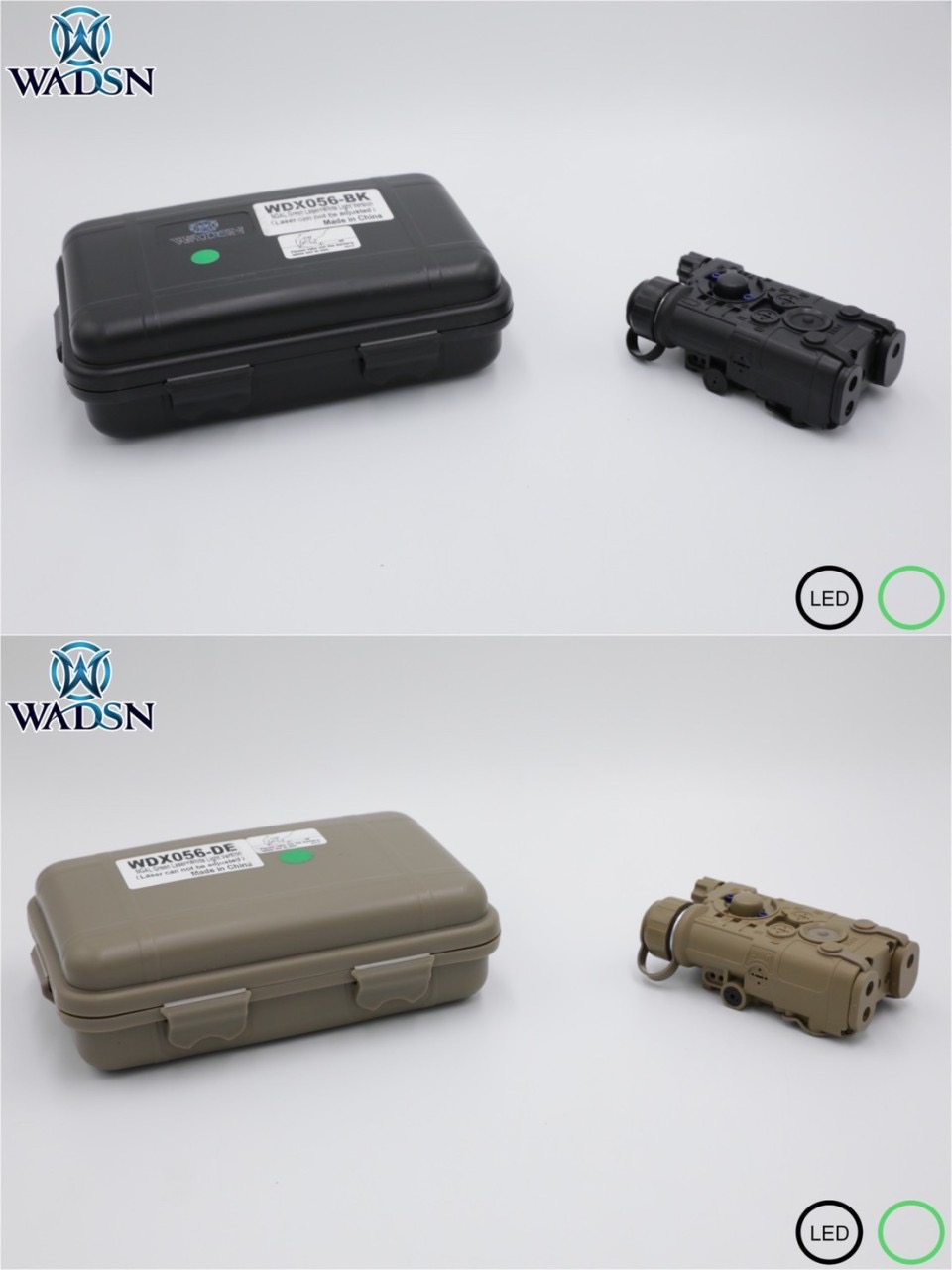 กล่อง L3 NGAL IR Illuminator ยี่ห้อ WADSN รุ่น Standard (L3 NGAL) (L3 NGAL IR Illuminator) (L3 NGAL IR Conventional) (Next Generation Aiming Laser) มี2สีให้เลือก #สีดำ #สีทราย