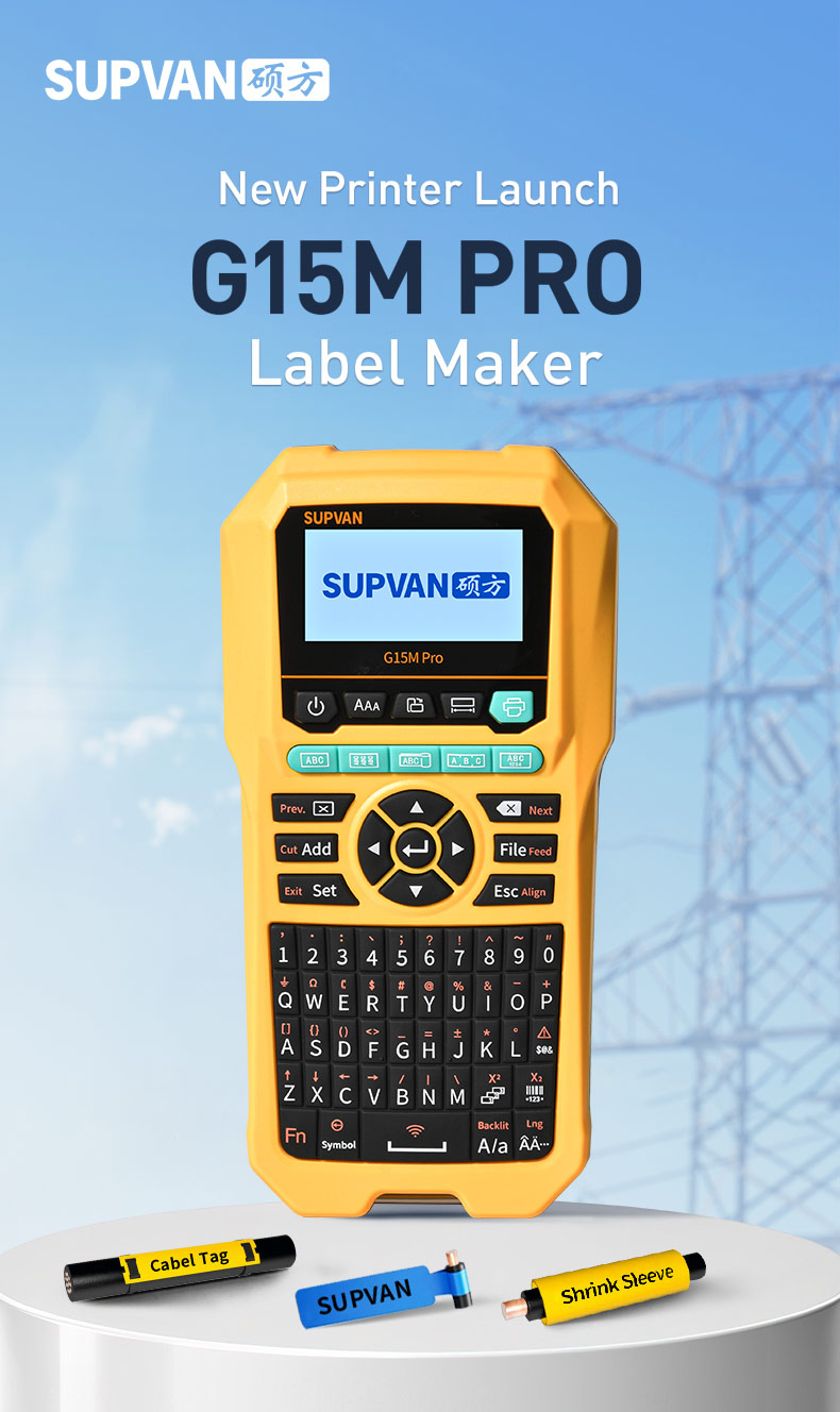 Supvan Label Printer G15M Pro เครื่องพิมพ์ฉลาก Tag 203dpi