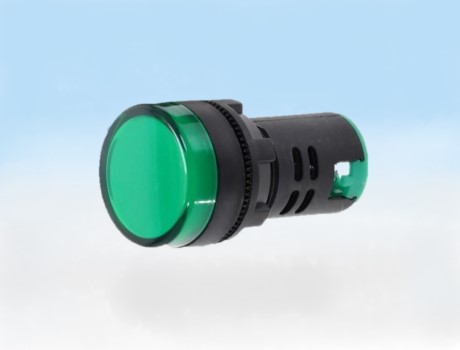 Pilot Lamp LED ไพลอตแลมป์ ไฟตู้คอนโทรล สีเขียว รู 22 mm ไฟ 24 VDC