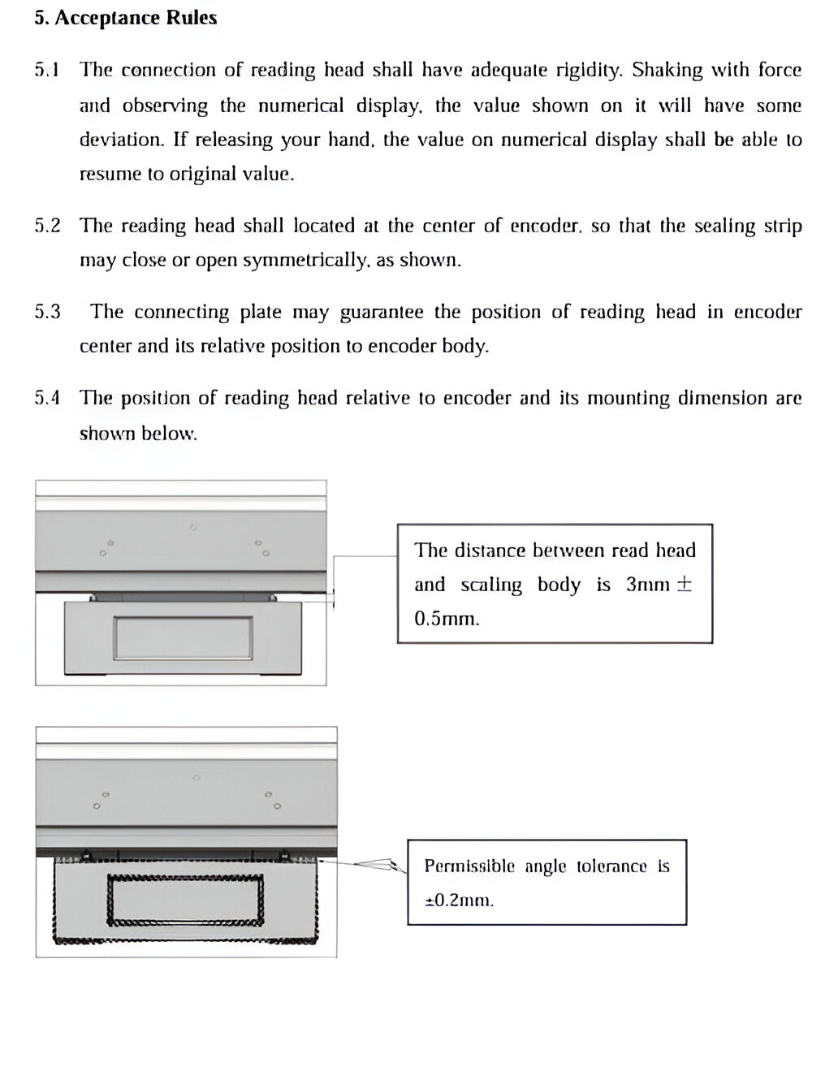 Linear Scale SINO 24V 500mm ความละเอียด 5 μm ลิเนียร์สเกล Linear Encoder
