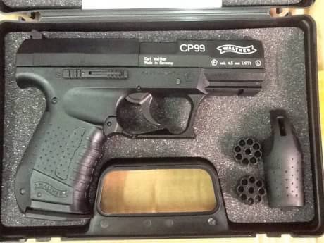 New.UMAREX WALTHER CP99 co2. เบอร์1 สีดำ สีเงิน ราคาพิเศษ