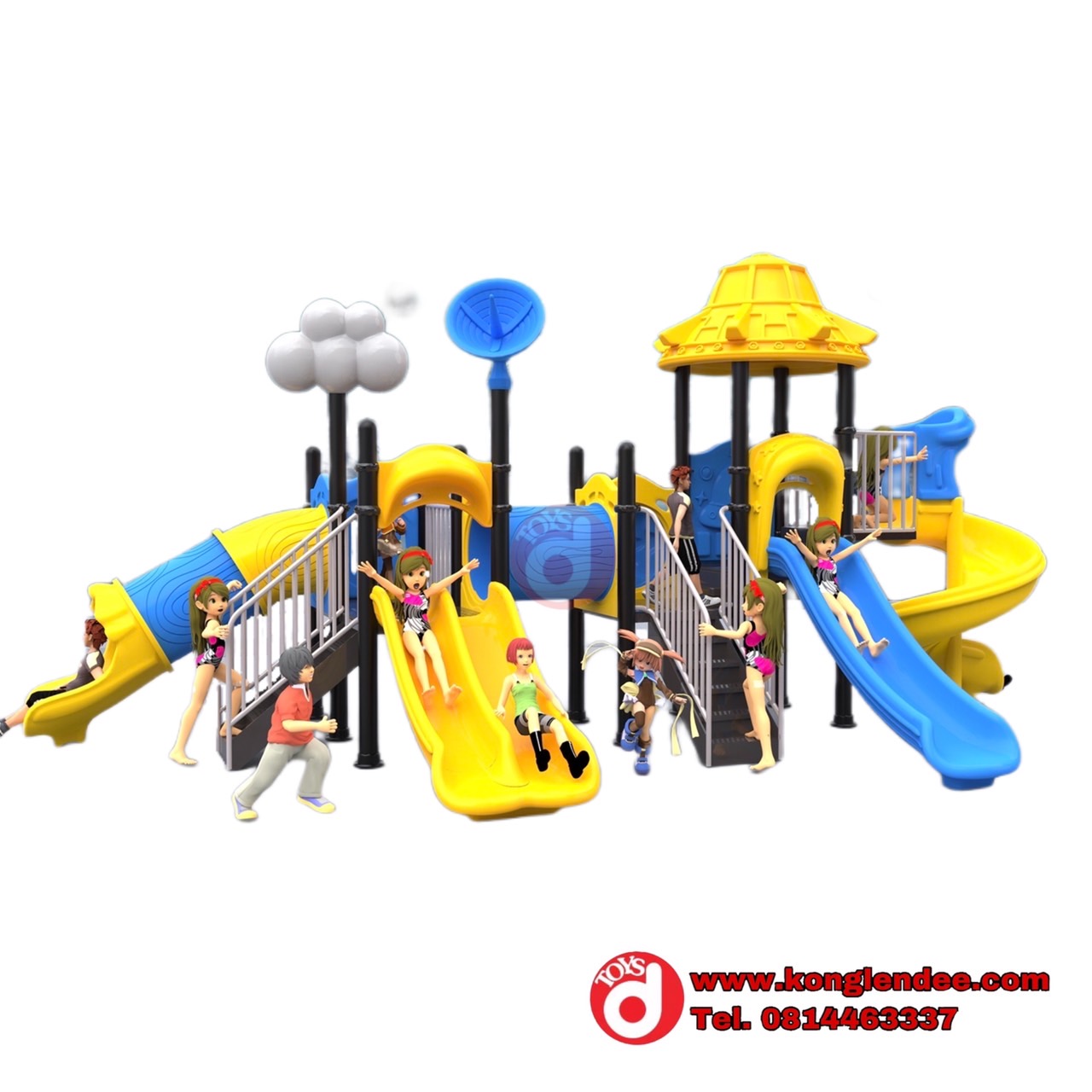 เครื่องเล่นสนาม ชุดอวกาศ 4สไลด์