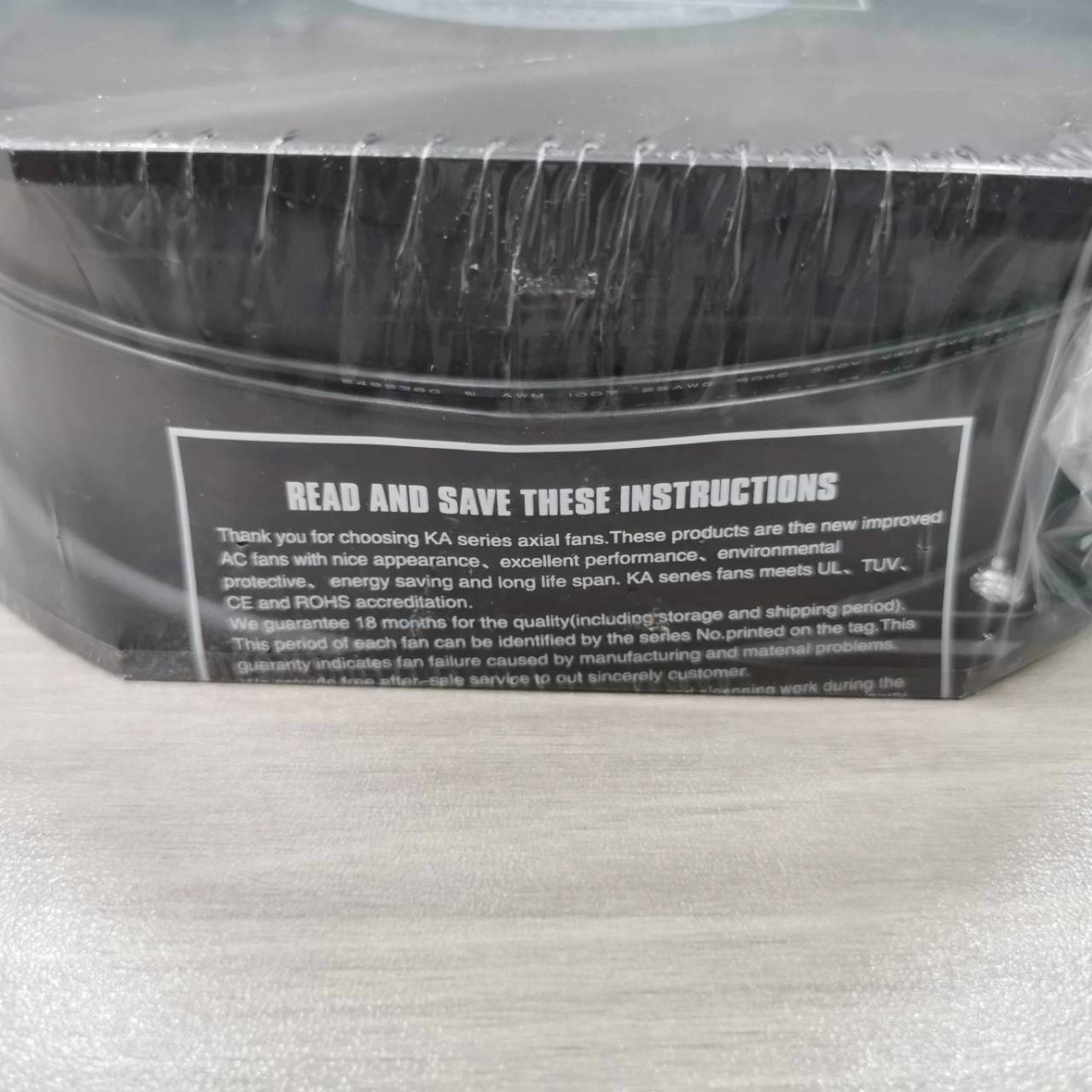 พัดลมระบายอากาศ KAKU ขนาด 6 นิ้ว 220VAC ลูกปืนแบบ Sleeve - KA1725HA2 Cable