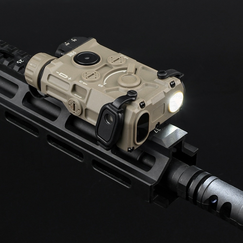 New. Eotech OGL ไฟฉาย+เลเซอร์+IR บอดี้ไนลอน - WADSN งาน Real Grade Scale 1:1 ทำเหมือนทุกฟังก์ชั่น วัสดุโครงสร้าง ไนลอนโพลีเมอร์ เนื้อเหนียว แข็งแรง ขนาด : 54x98mm น้ำหนัก : 155 กรัม ไฟฉายและเลเซอร์ชี้เป้าที่สามารถใช้งานได้จริง มีโหมด IR อินฟราเรด สำหรับใช