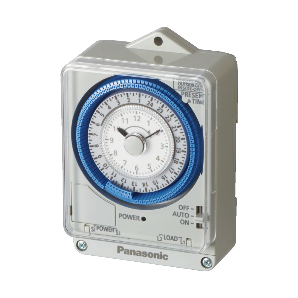 TIMER ไทม์เมอร์ PANASONIC TB38N ไฟเลี้ยง 220VAC มีแบตเตอรี่สำรองไฟ
