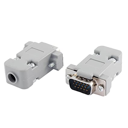 คอนเนคเตอร์ DB9 ตัวผู้ หัวคอนเนคเตอร์ เปลือกพลาสติก 9 Pins Connector