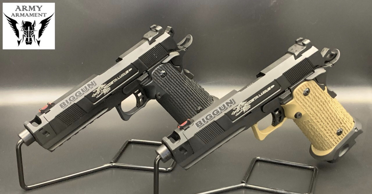 ( + New Arrival + มาใหม่ ) ARMY ARMAMENT R501 - TAN - BLACK (sti costa carry comp) ( แถมแก๊ส ส่งฟรี ! ) - โลหะทั้งกระบอก - ต่อคอม - วาล์วรุ่นใหม่ - ลูกสูปอัปเกรด - ศูนย์ไฟเบอร์ออปติก
