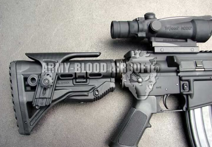 FAB Defense GL-Shock absorbing Buttstock for M4 (BK)