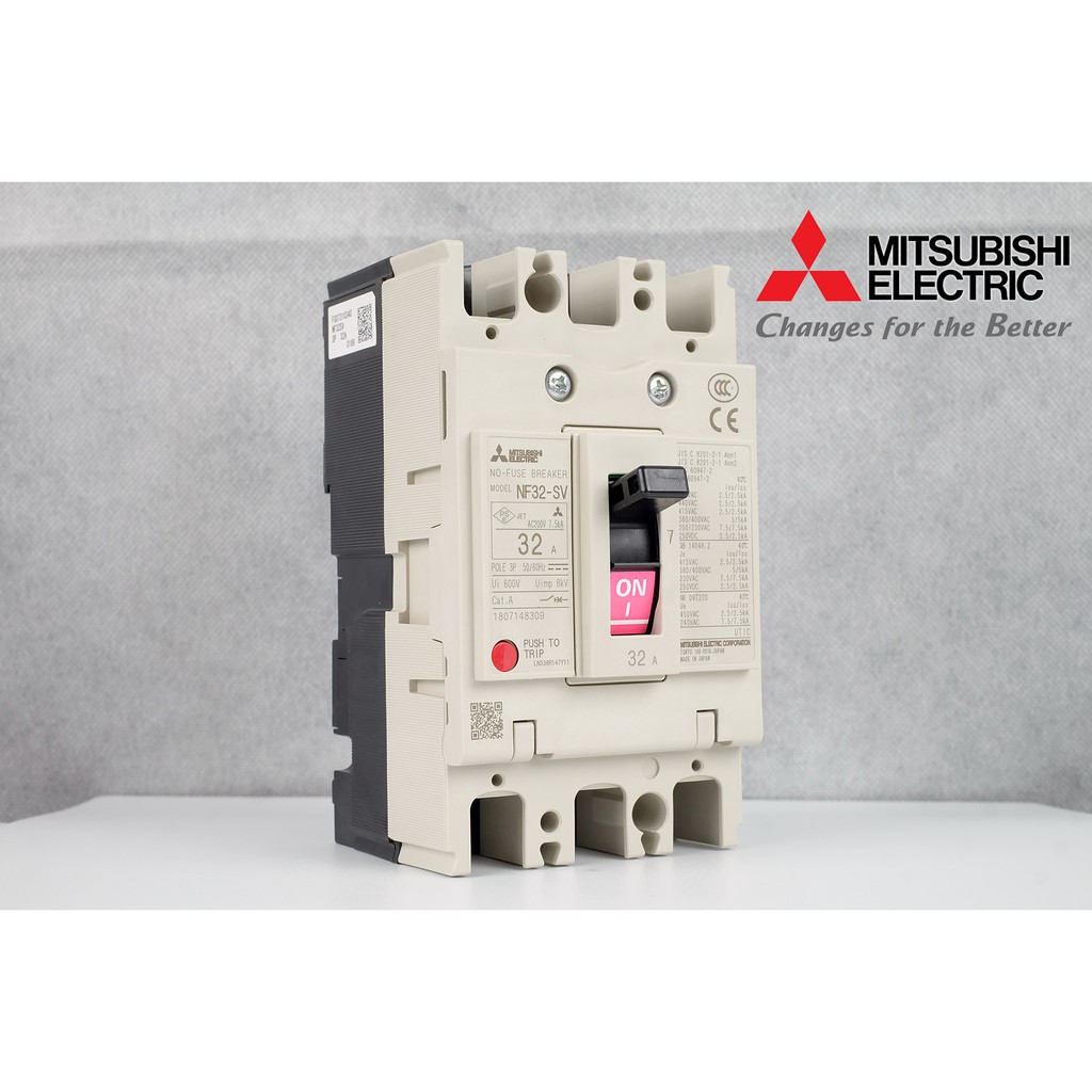 เบรกเกอร์ NF32-SV 3P 32A มิตซูบิชิ MITSUBISHI 32A 3POLE NF32 SV NF32SV