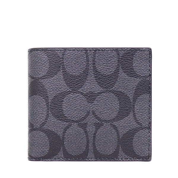 กระเป๋า Coach แท้ รุ่น F66551 ID BILLFOLD WALLET CHARCOAL/BLACK