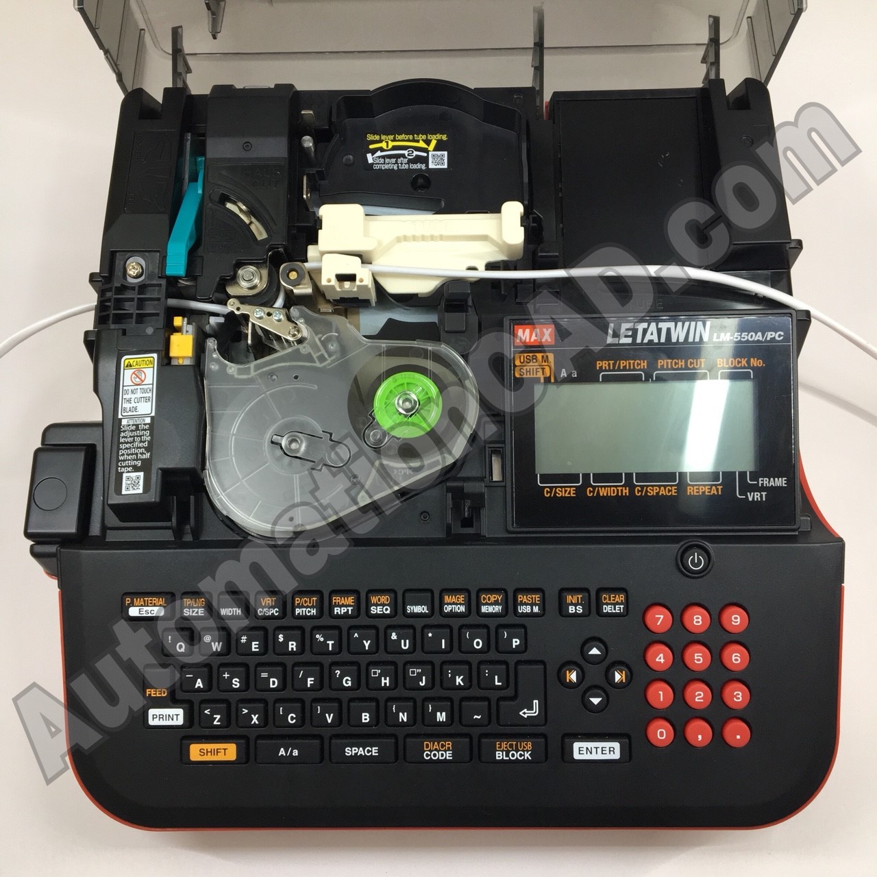 เครื่องพิมพ์ปลอกสายไฟ MAX LM-550A/PC แถมผ้าหมึก - กระเป๋าแข็ง