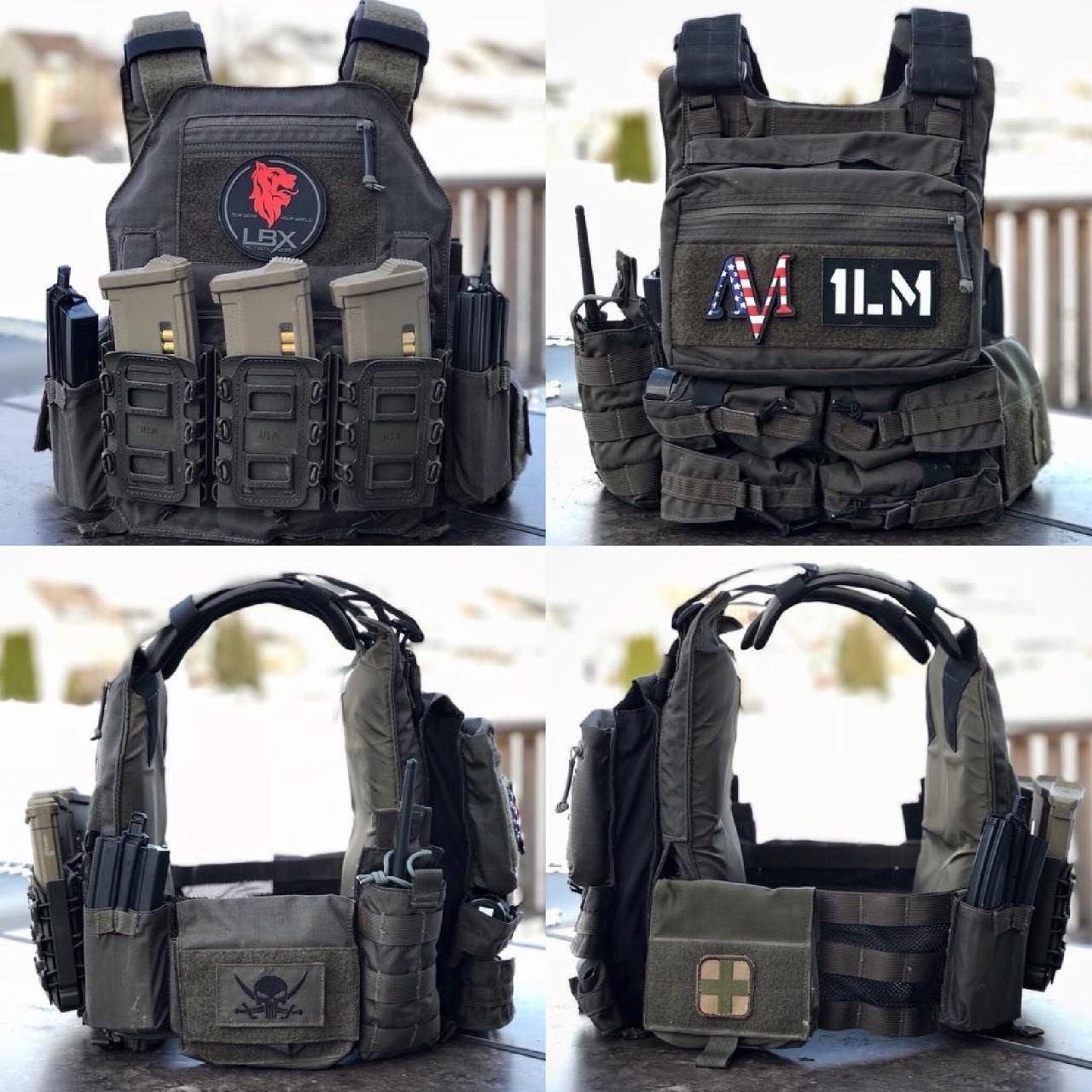 กระเป๋าติดเวส LB1 ( Tactical Banger Back Panel ) ⚓ ผลิตจากผ้า Cordura 1000D ⚓ มีช่องใส่ถุงน้ำขนาด 1.5L - 2L ( ผ้ายืดด้านข้าง ขยายขนาดได้ ) ⚓ มีกระใส่สำหรับใส่สิ่งของ ปิดด้วย Zipper ⚓ 4 ช่องด้านล่างสำหรับ Smoke/Flash bang หรืออุ