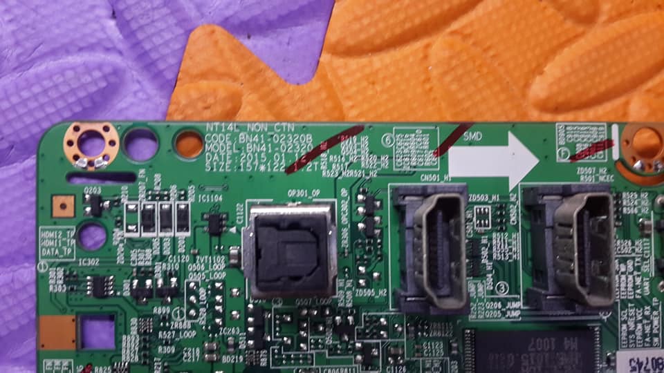 เมนบอร์ดซัมซุง รุ่น UA32FH4003K BN94-08200Q/BN41-02320B