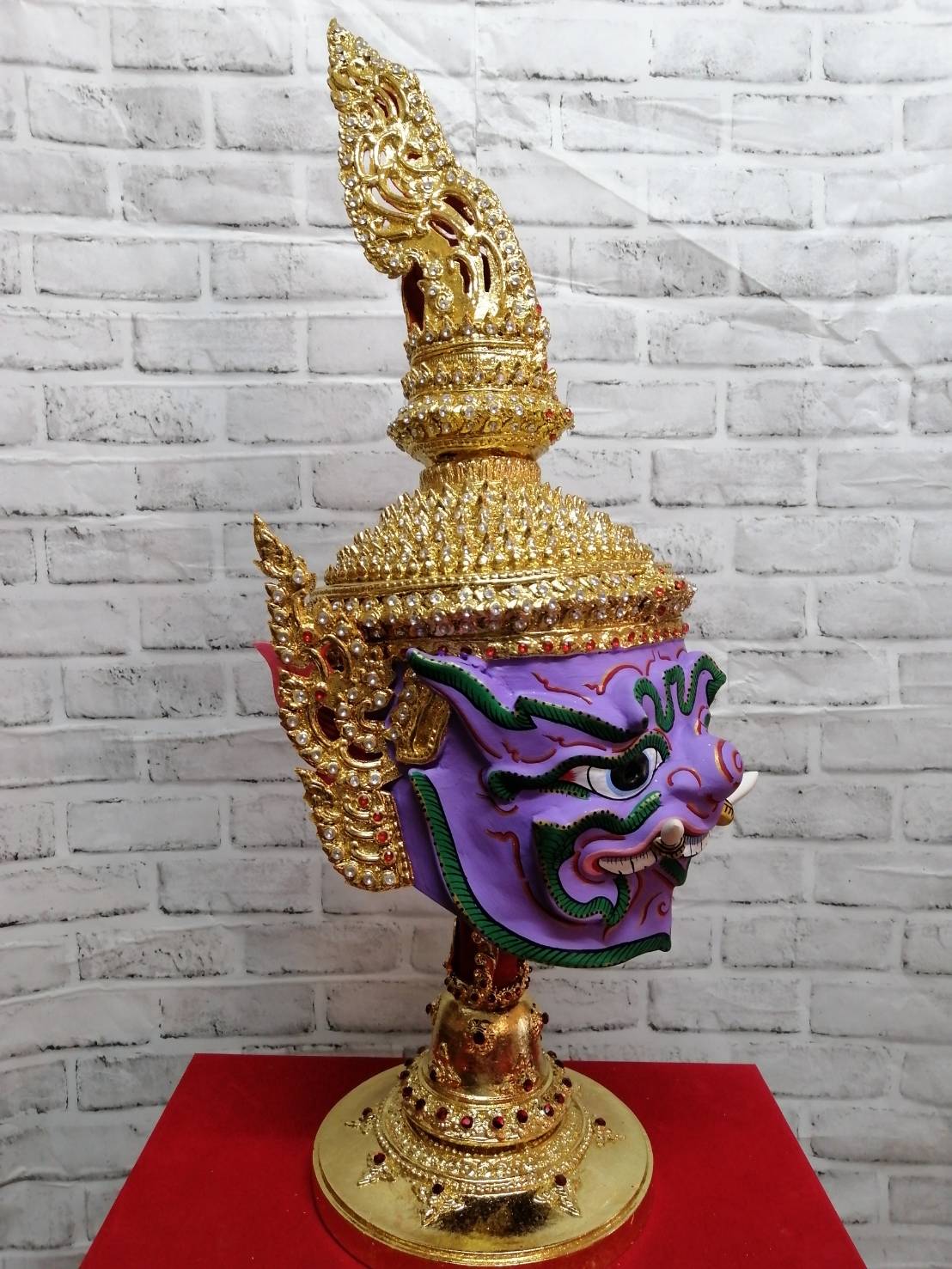 ไมยราพ ขนาดสวมหัว พร้อมขาตั้งไม้สีแดงฟรี