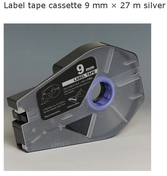 สติ๊กเกอร์ Label 9mm. Silver เครื่องพิมพ์ CANON รุ่น MK1500 MK2600 3476A069