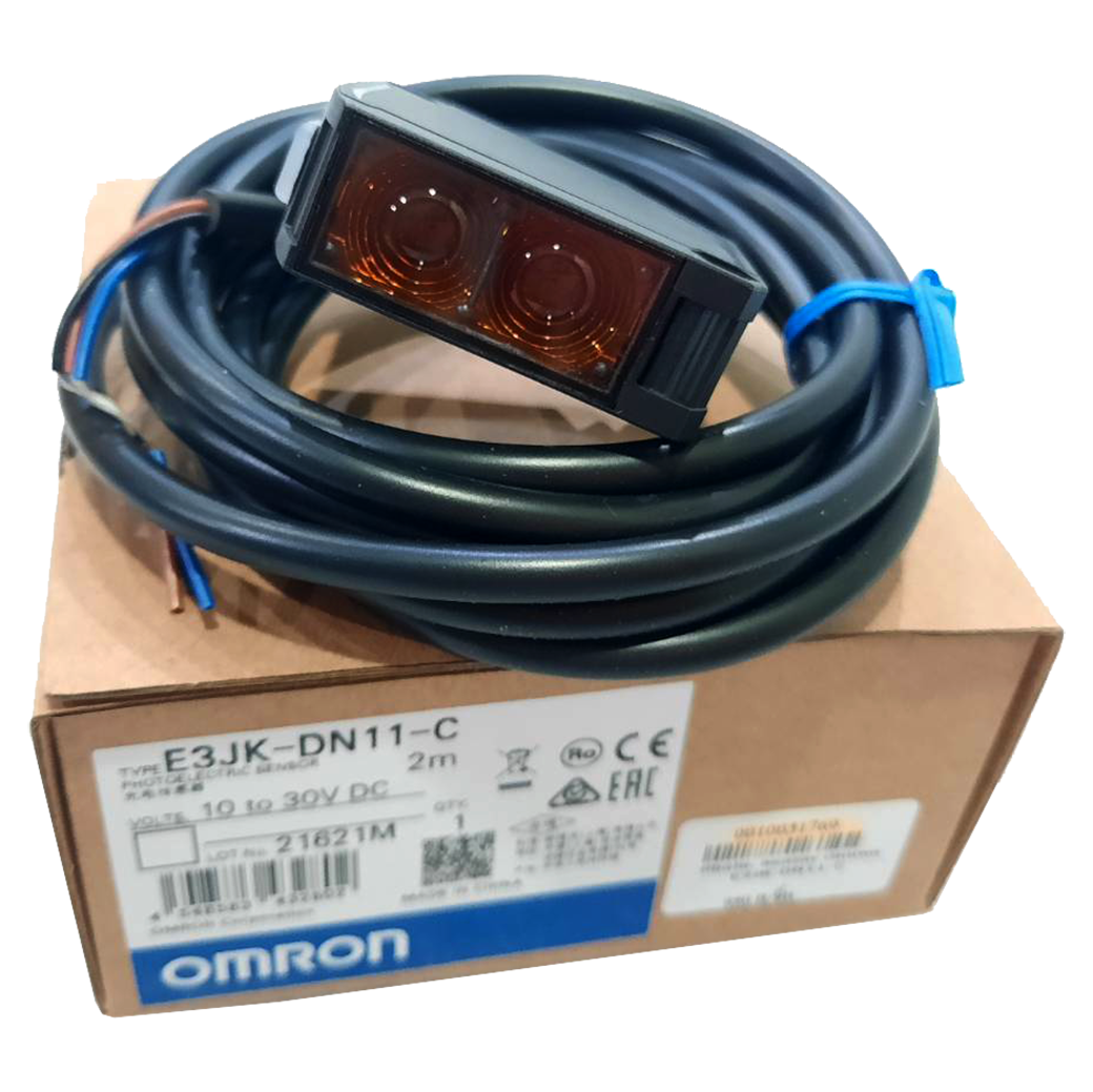 E3JK-DN11-C PHOTO SENSOR OMRON รับส่งในตัวเดียวกัน ระยะตรวจจับ 2.5 เมตร