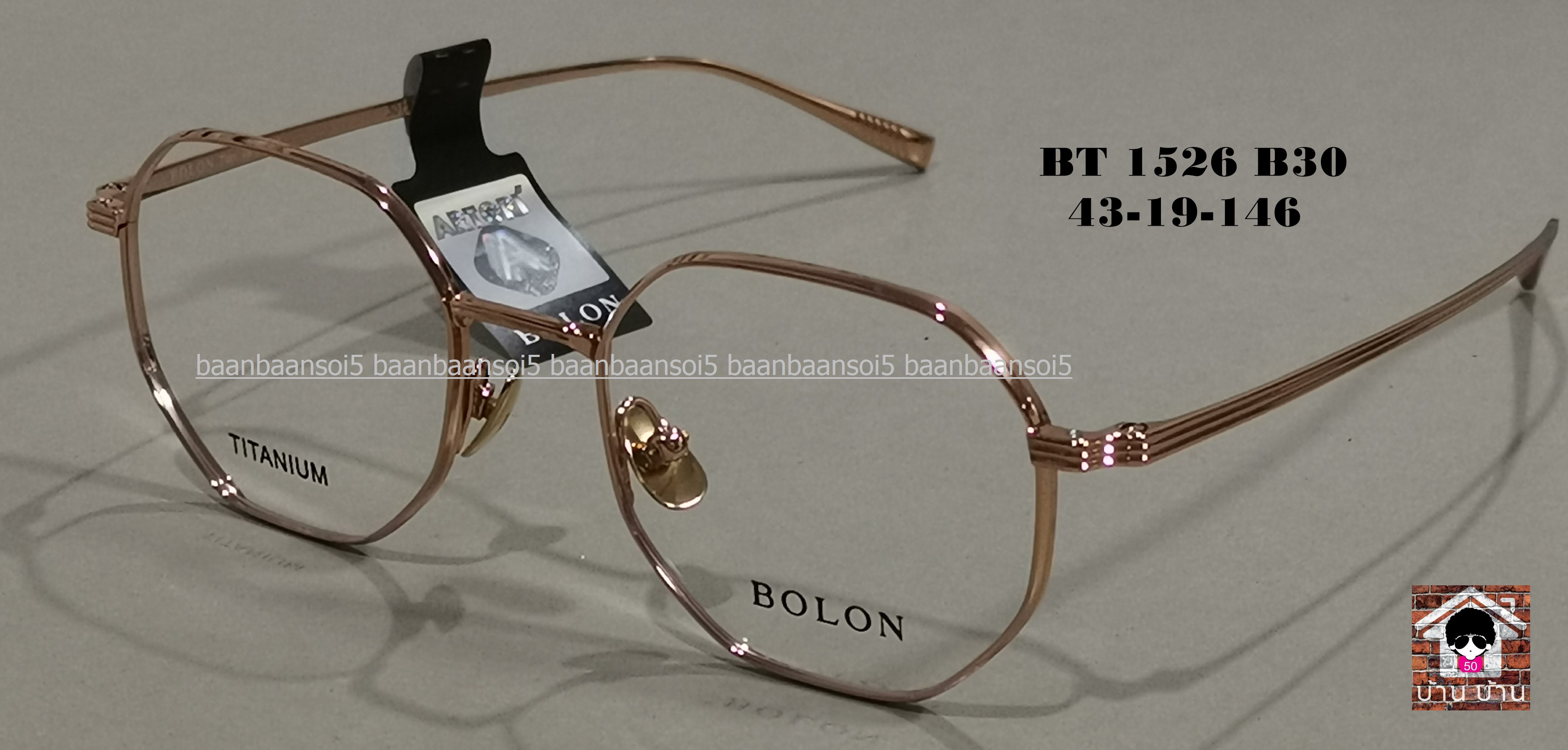 BOLON กรอบแว่นสายตา รุ่น DIXIE BT1526 B30 Bolon Eyewear ส่งฟรีๆ กรอบแว่นตาพร้อมเลนส์ HOYA ราคา 4,690 บาท