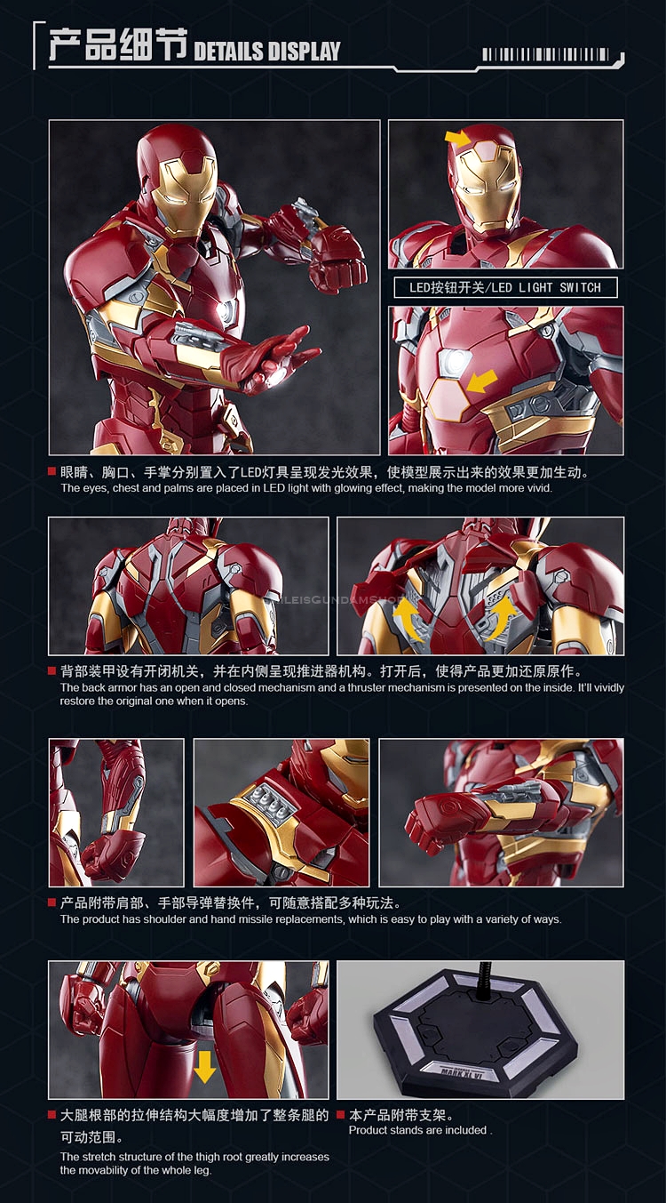 [PO]1/9 Ironman MK46[E-MODEL]โมเดลประกอบ