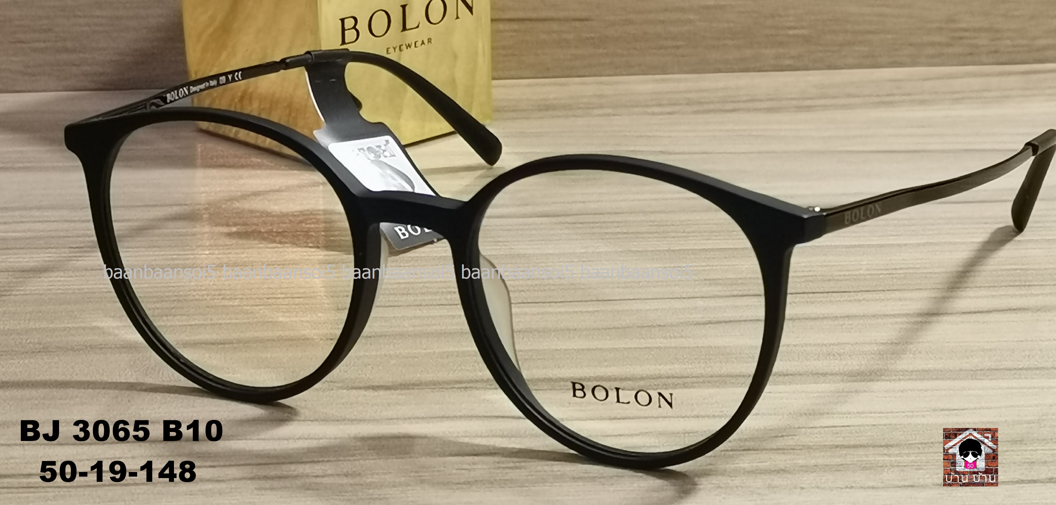Bolon BJ 3065 B10 โปรโมชั่น กรอบแว่นตาพร้อมเลนส์ HOYA ราคา 3,690 บาท