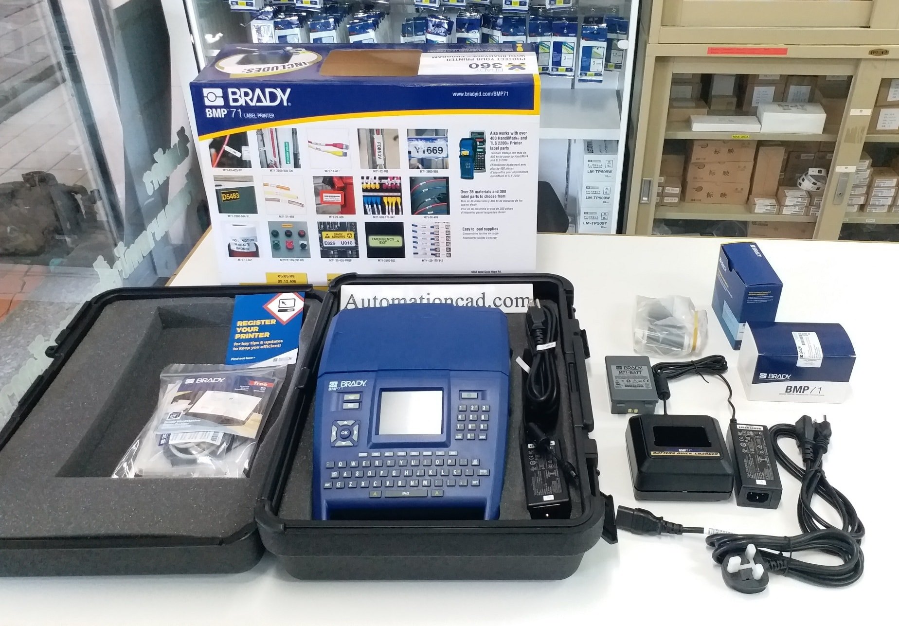 เครื่องพิมพ์สติ๊กเกอร์ BRADY BMP71 - BRADY LABEL PRINTER with Quick Charger
