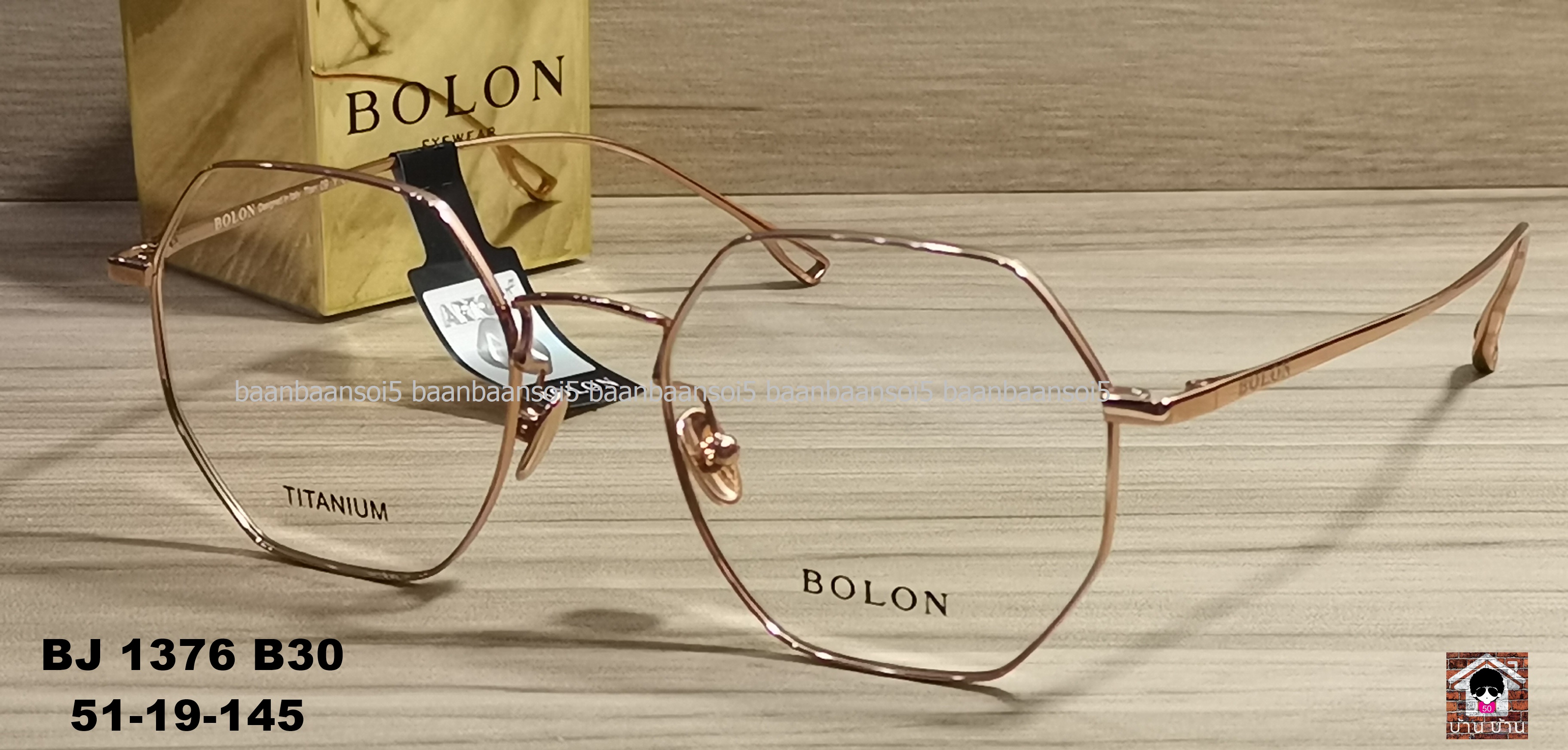 Bolon BJ 1376 B30 โปรโมชั่น กรอบแว่นตาพร้อมเลนส์ HOYA ราคา 3,690 บาท