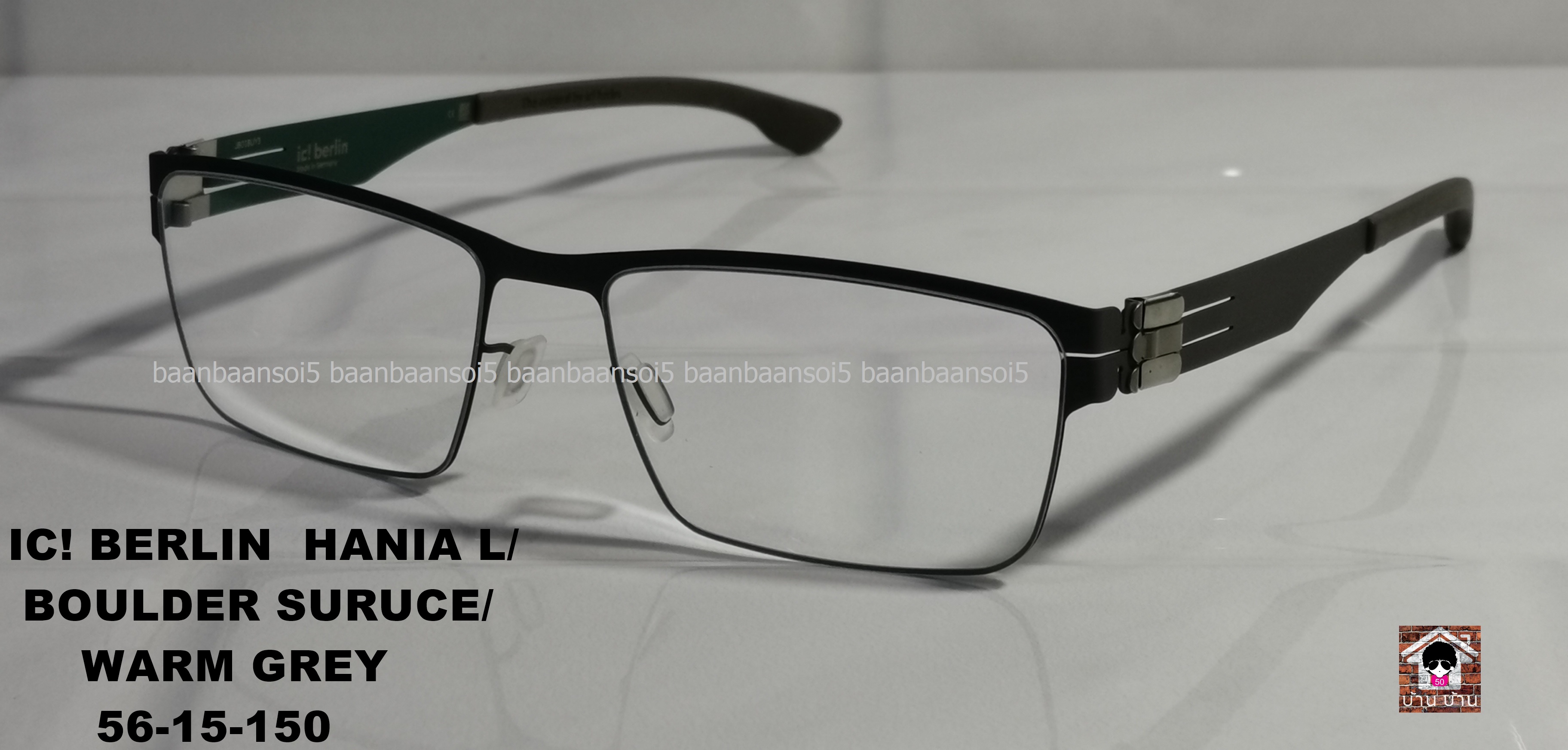 IC! BERLIN HANIA L. / BOULDER SURUCE / WARM GREY โปรโมชั่น พร้อมเลนส์เปลี่ยนสี Hoya Sensity ราคา 19,000 บาท