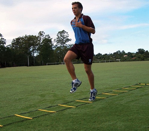 FIT-062 Speed Agility Ladder 8 เมตร16 ชั้นหรือ Agility Ladder หรือ Speed Ladder บันไดฟิตเนส กีฬา วิ่ง ฟุตบอล เพิ่มความเร็ว
