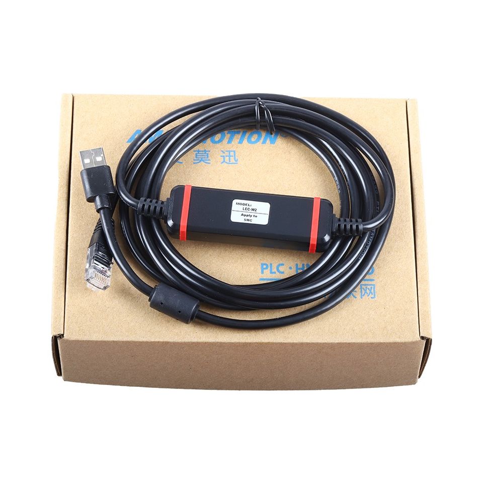 สายลิ้งค์ SMC cylinder drives กับคอมพิวเตอร์ Download cable LEC-W2