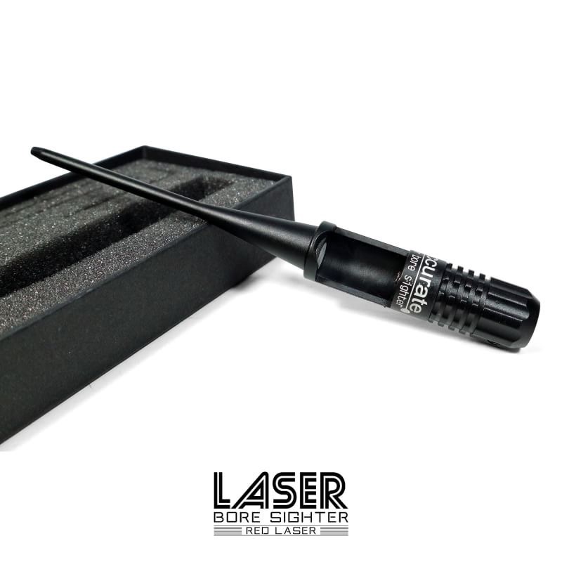 Laser Bore Sighter ( สีแดง ) ชุดเลเซอร์สำหรับปรับตั้งศูนย์ ปืนกับกล้องเล็ง ( red dot ) สามารถใช้ปรับได้ทั้ง ปืนสั้นและยาว ลำกล้องขนาดต่างๆ ในชุดมีแถมหัวล๊อคลูกยาง ตั้งแต่ .22 ถึง ขนาด 0.50 cal แถมฟรี ไขควง และ ประแจหกเหลี่ยม สำหรับปรับขัน วิธีใช้งาน 1. ใส