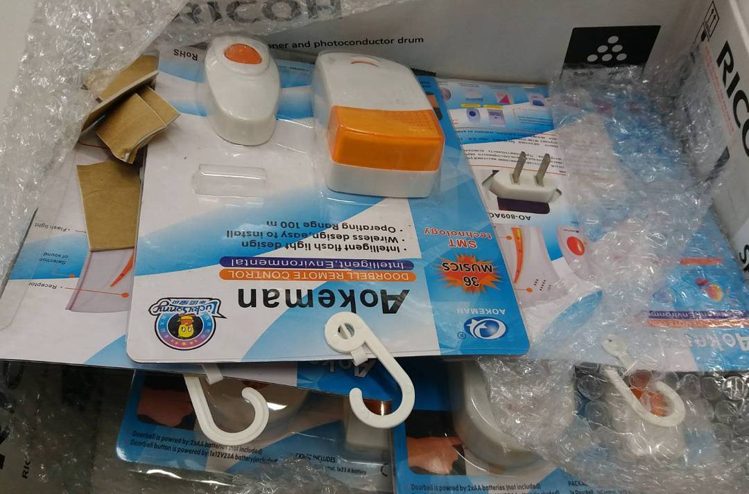 กริ่งประตูบ้านไร้สาย 16 เสียง Doorbell Remote Control ติดตั้งง่าย