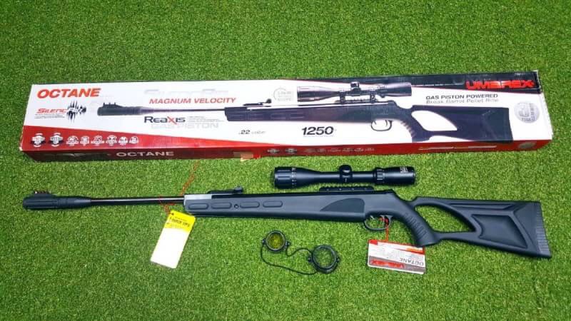 ปืนอัดลมUmarex Octane Air Rifle เบอร์ 2 ✔น้ำหนัก Weight 9.5 ✔ระบบหักลำโช็คแก๊ส ✔ความยาว Overall Length 48.5 ✔ลำกล้องยาว Barrel Length 19.5 ✔กล้องScope 3-9×40 ปรับหลา ราคาพิเศษ
