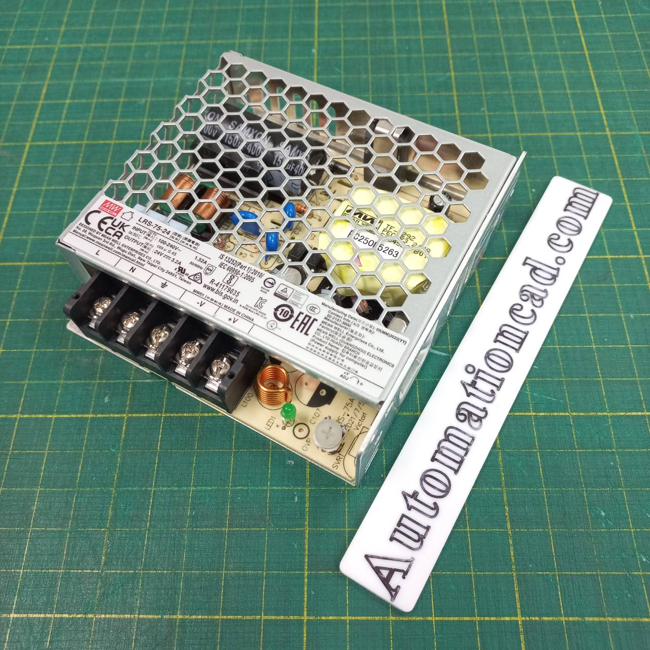 POWER SUPPLY LRS-75-24 MEANWELL พาวเวอร์ซัพพลาย 3.2A 24VDC