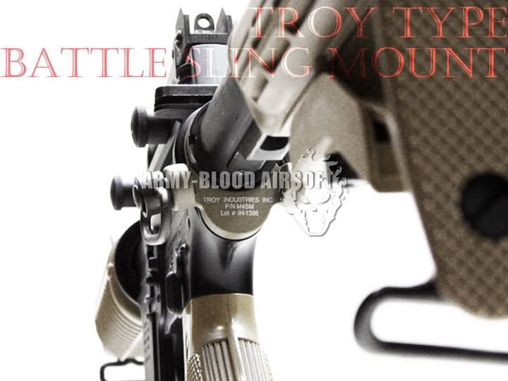(WA M4) Troy OEM M4 QD-Sling Adapter End Plate (BK/TAN)prev next