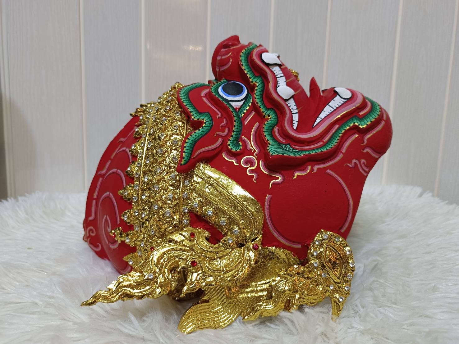 หัวโขนลิง (สีแดง) สำหรับแขวนผนัง