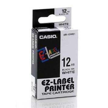 XR12-WE1 CASIO 12mm. เครื่องพิมพ์ฉลาก KL-Series CASIO PRINTER LABEL XR12WE