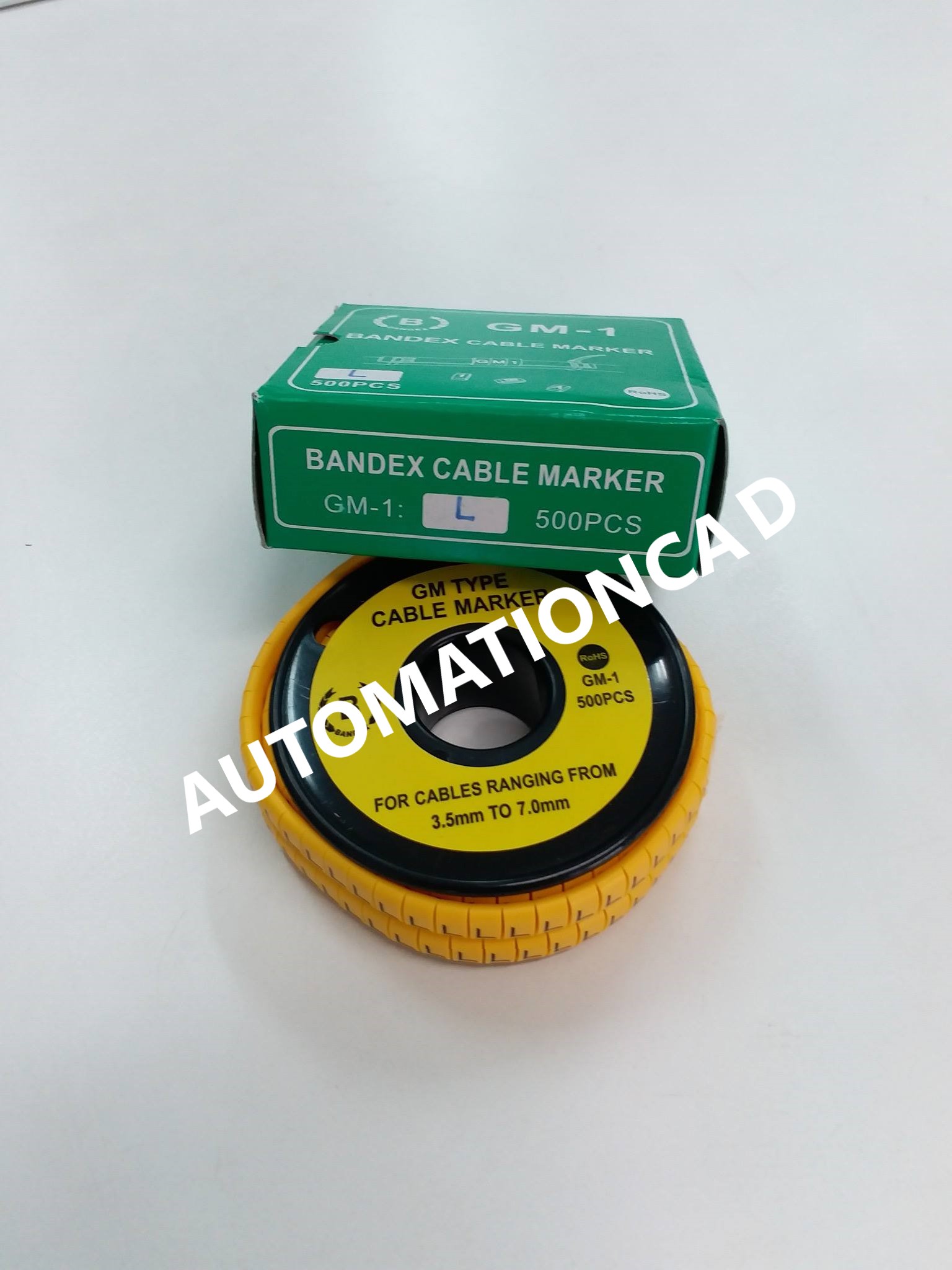 ตัวอักษรใส่เข็มขัด MARKER STRIP 65mm 100mm BANDEX