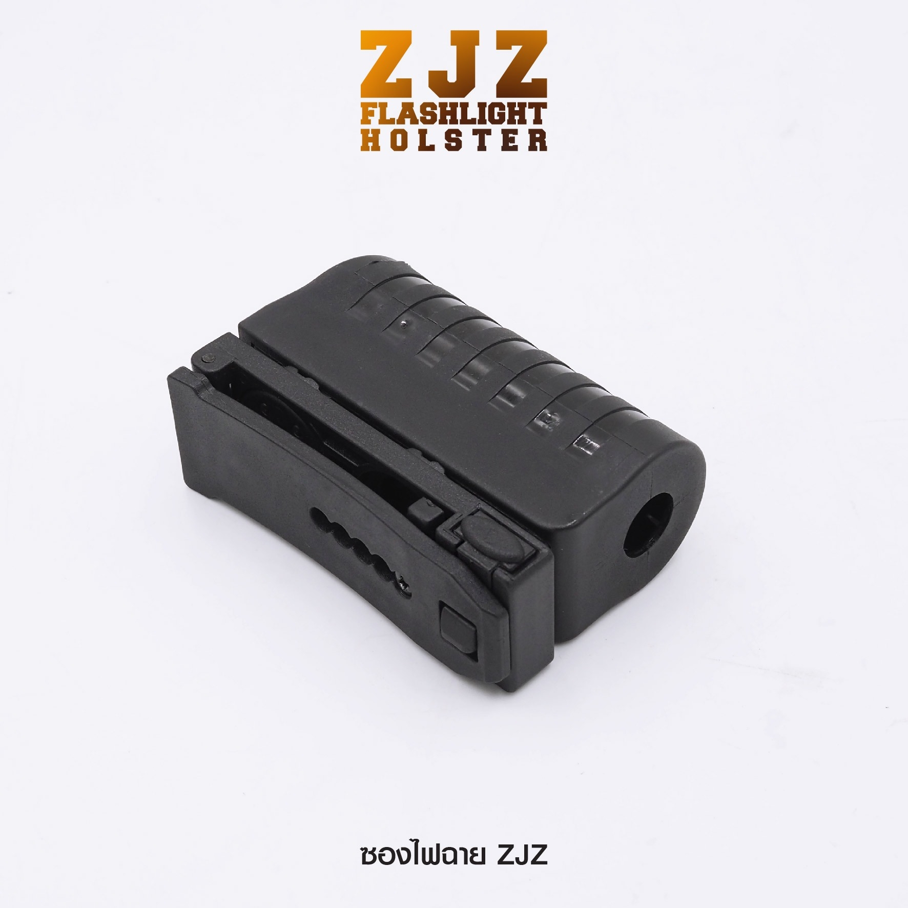New.ซองไฟฉาย ZJZ ( ZJZ Flashlight Holster ) 🔦 ผลิตจาก Polymer เกรดคุณภาพ 🔦 สำหรับใส่ไฟฉายหรือขวดสเปรย์ ที่มีขนาด Dia : 2.8 - 3.1 cm. เท่านั้น 🔦 ภายในมีแหนบสปริง ช่วยให้ใส่กระชับ 🔦 ตัวยึดเข็มขัด ระบบ Teklok ปรับได้ 1" -