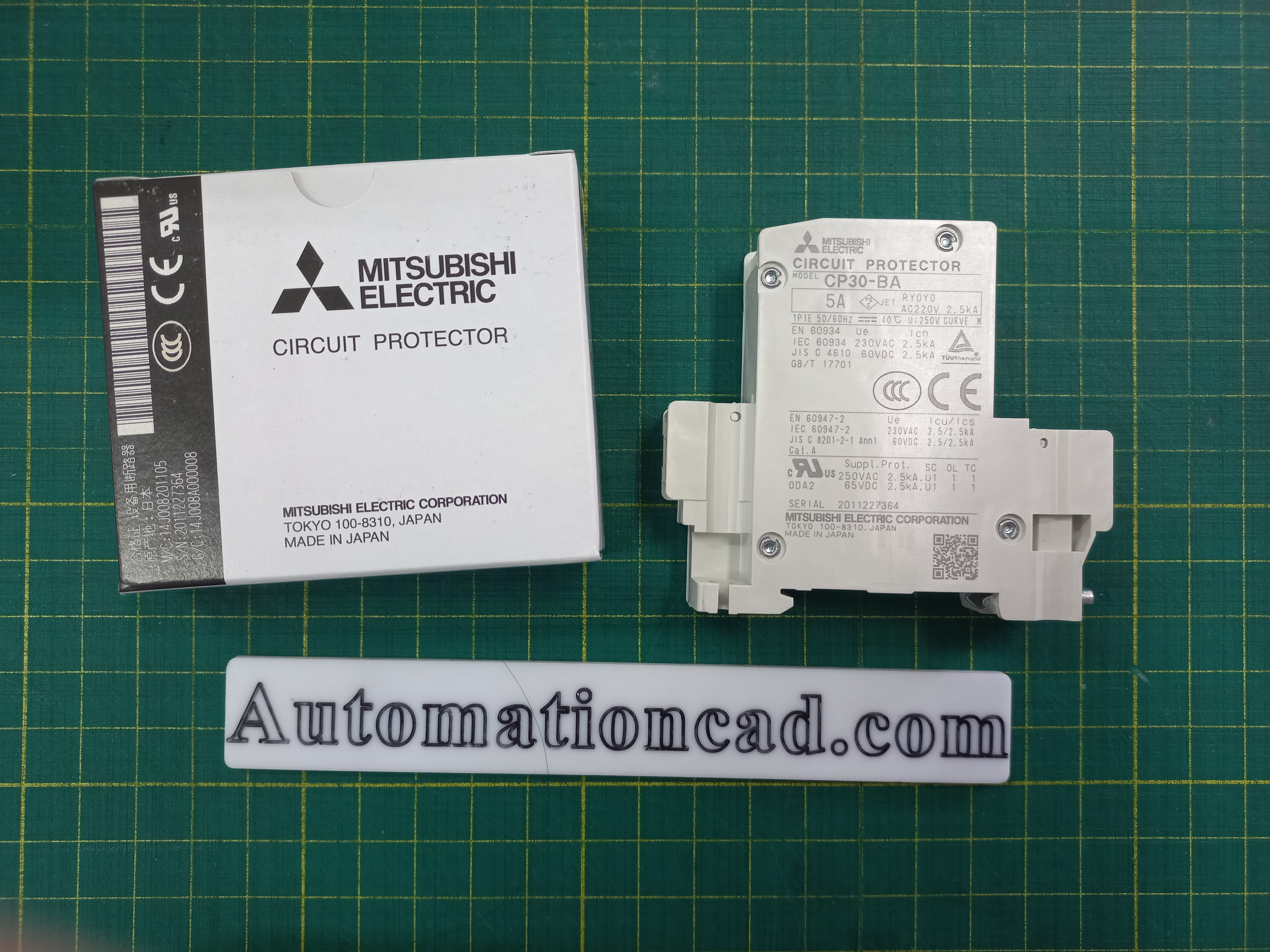 เบรกเกอร์ป้องกันวงจรควบคุม 1เฟส 1-M 5A Circuit Protector MITSUBISHI