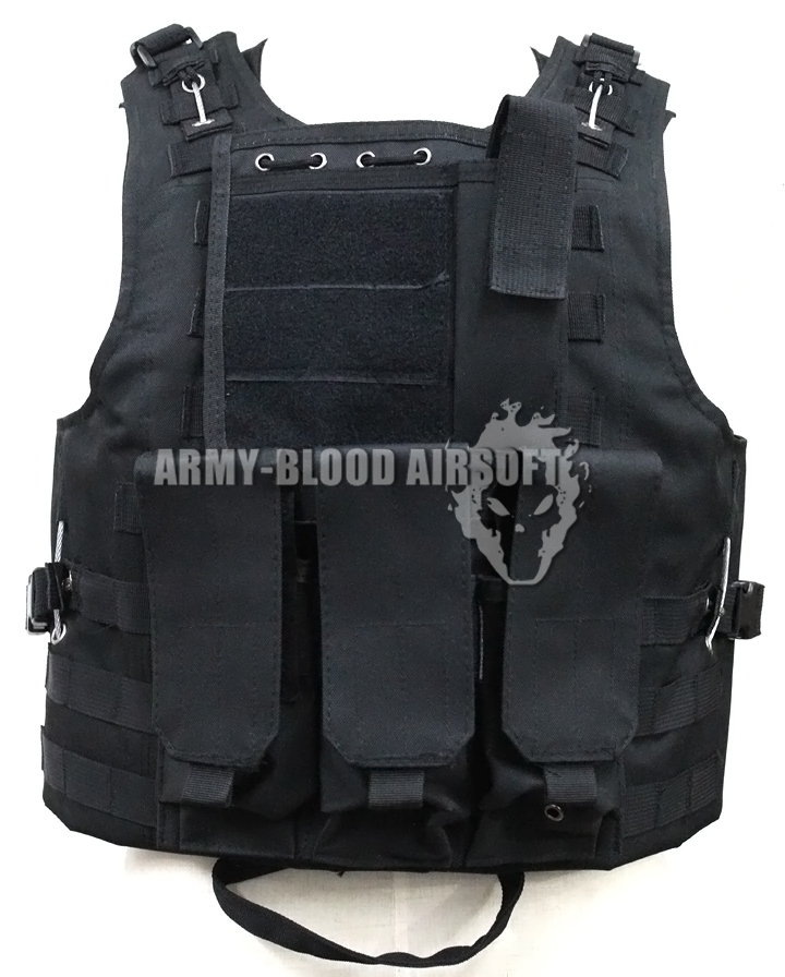New.เสื้อเกราะยุทธวิธี FSBE Tactical Molle Combat Assault Plate Carrier Vest ทรงแข็งหนาแข็งแรงมีสายสลิงร้อยทั้งตัว สามารถนำฟองน้ำออกแล้วยัดแผ่นเหล็กใส่เข้าไปแทนได้ เผื่อจะนำไปใช้กันกระสุนจริงๆ มีกระเป๋าใส่แม๊กกาซีนปืนยาว 3 อัน แม๊กกาซีนปืนสั้น 1 อัน และกร