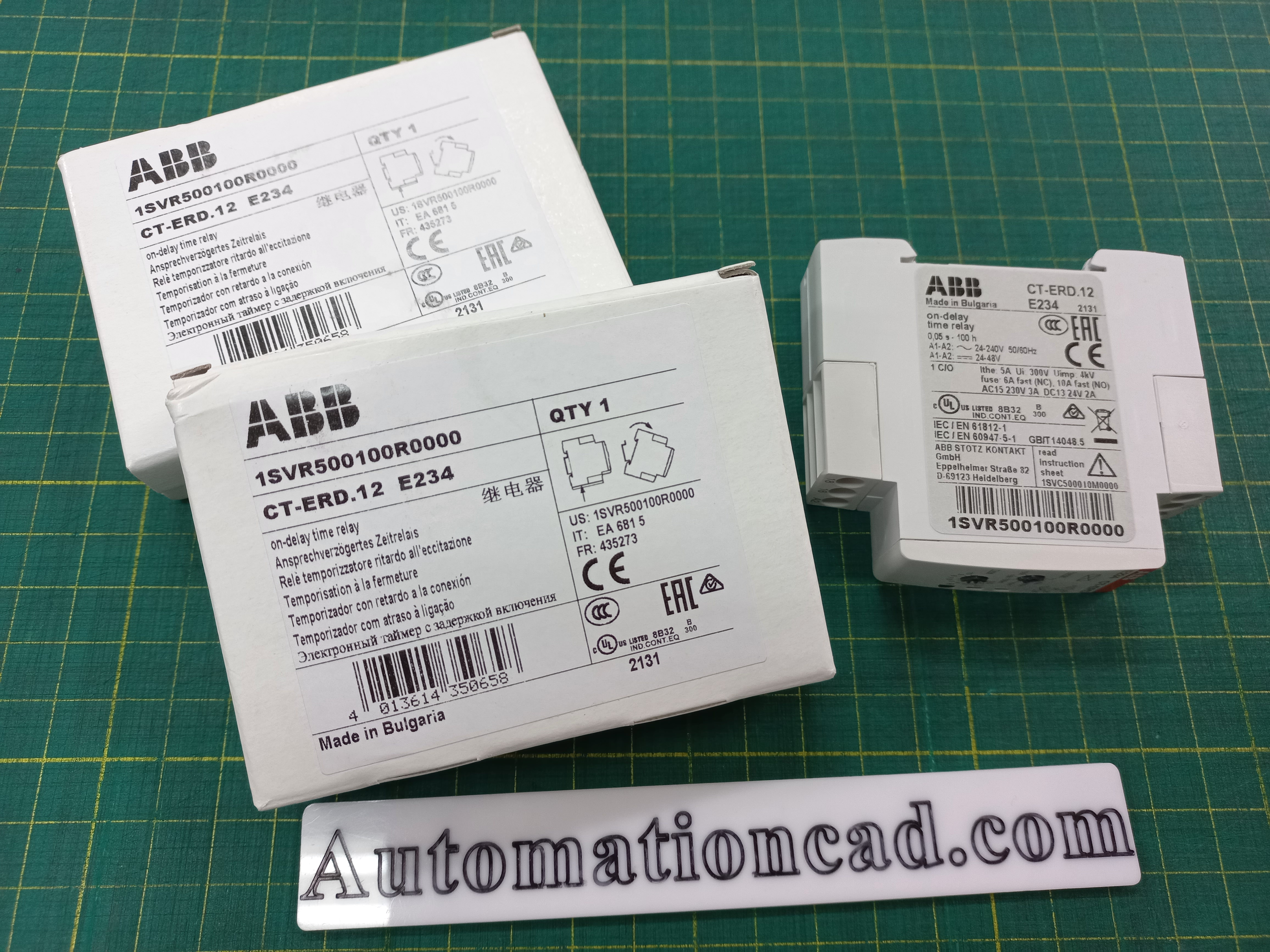 ABB ไทม์เมอร์ แบบอนาล็อก Timer Relay ON-Delay 24-240 VAC
