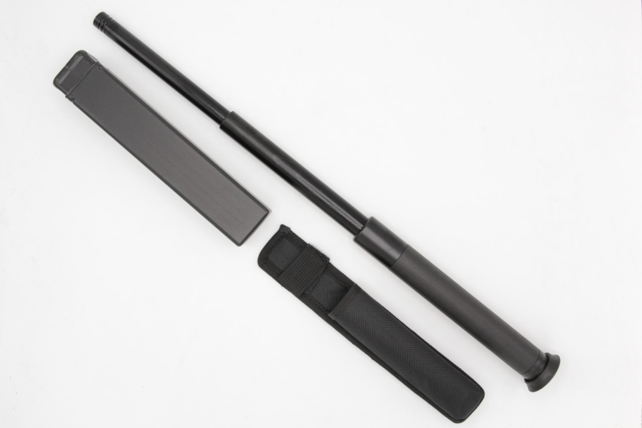 ดิ้ว รุ่น 16” ขนาดเมื่อยืดแล้ว : 16นิ้ว ขนาดเมื่อเก็บแล้ว : 9นิ้ว น้ำหนัก : 316 กรัม คุณสมบัติ : #ผลิตจากเหล็กชุบแข็ง แข็งแรงทนทาน #ใช้งานง่ายยืดออกได้เพียงมือเดียว และหดเก็บได้ด้วยระบบกดตูด ไม่ต้องกระแทรกเก็บเหมือนรุ่นเก่าๆๆ #ด้ามจับเป็นpvc คงทนไม่ขาดง่า