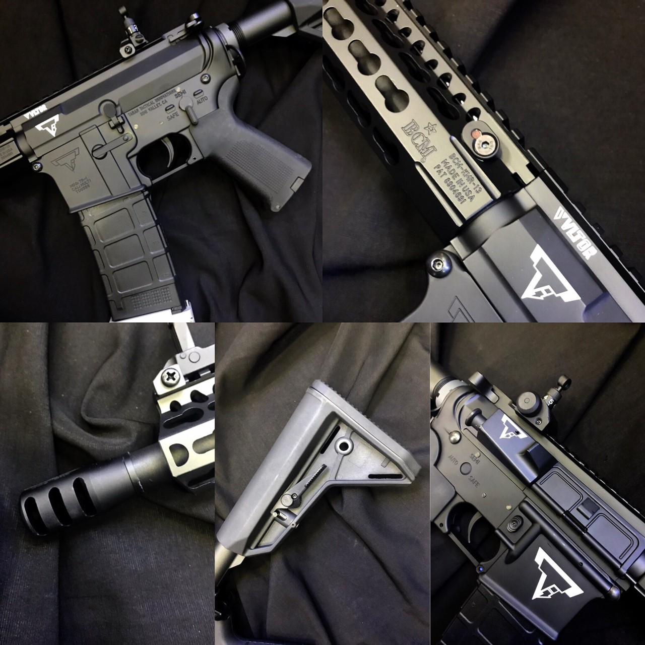 E&C 854(10”) 7,500 บาท 855(13”) 8,000 บาท รุ่นAR15 Taran Tactical (john wick) รหัส854-855 น้ำหนัก (กรัม) ความยาว (mm.)70-80 cm วัสดุMetal GearBox/บูทVer.2 new Gen 2019 การเปลี่ยนสปริงถอดท้ายเกียร์ หัวกระบอกสูบทองเหลือง แอร์นอซเซิลทองเหลือง หัวแบรริ่งมี ลู