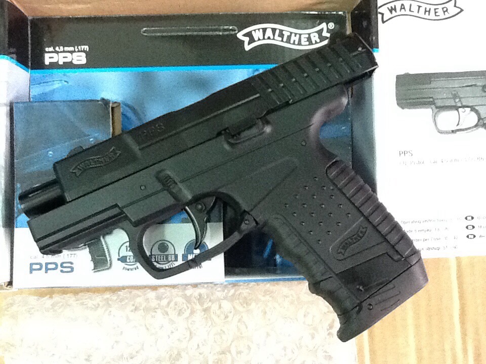 New.Pistola Balines Co2 Walther PPS Full Metal Blowback 4.5