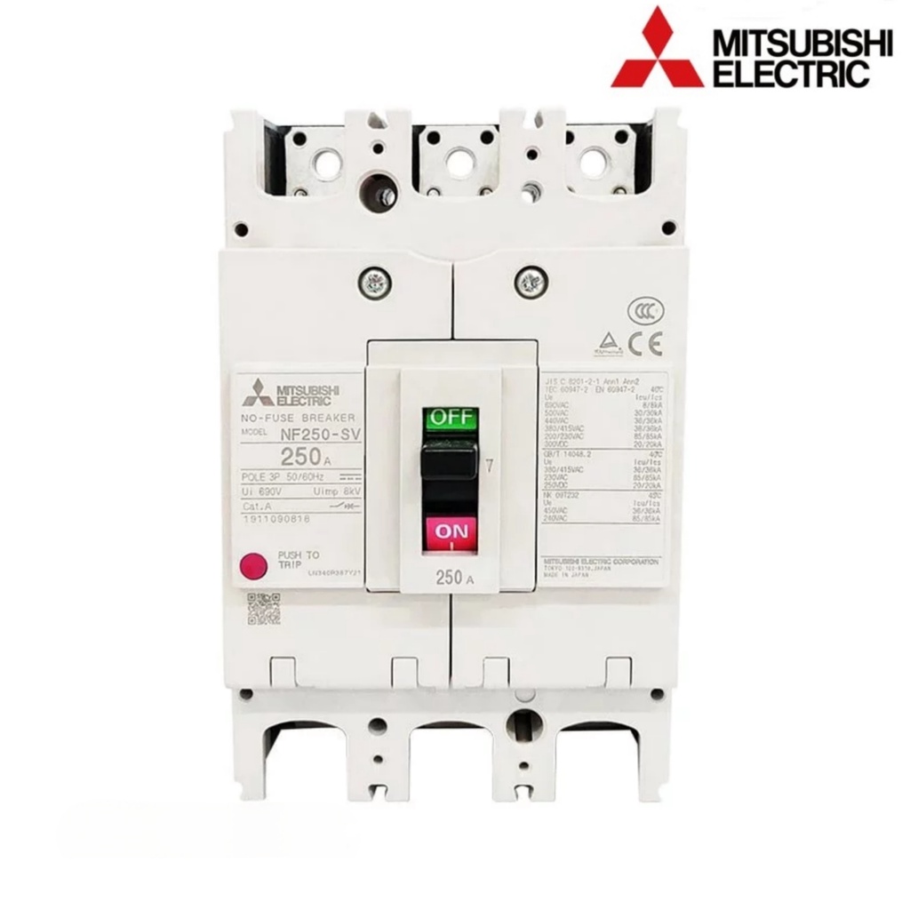 เบรกเกอร์ NF250-SV 3P 250A มิตซูบิชิ MITSUBISHI 250A 3POLE NF250 SV NF250SV
